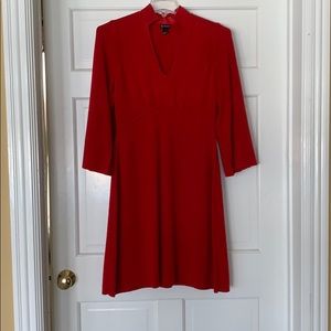 Beautiful red sweater dress